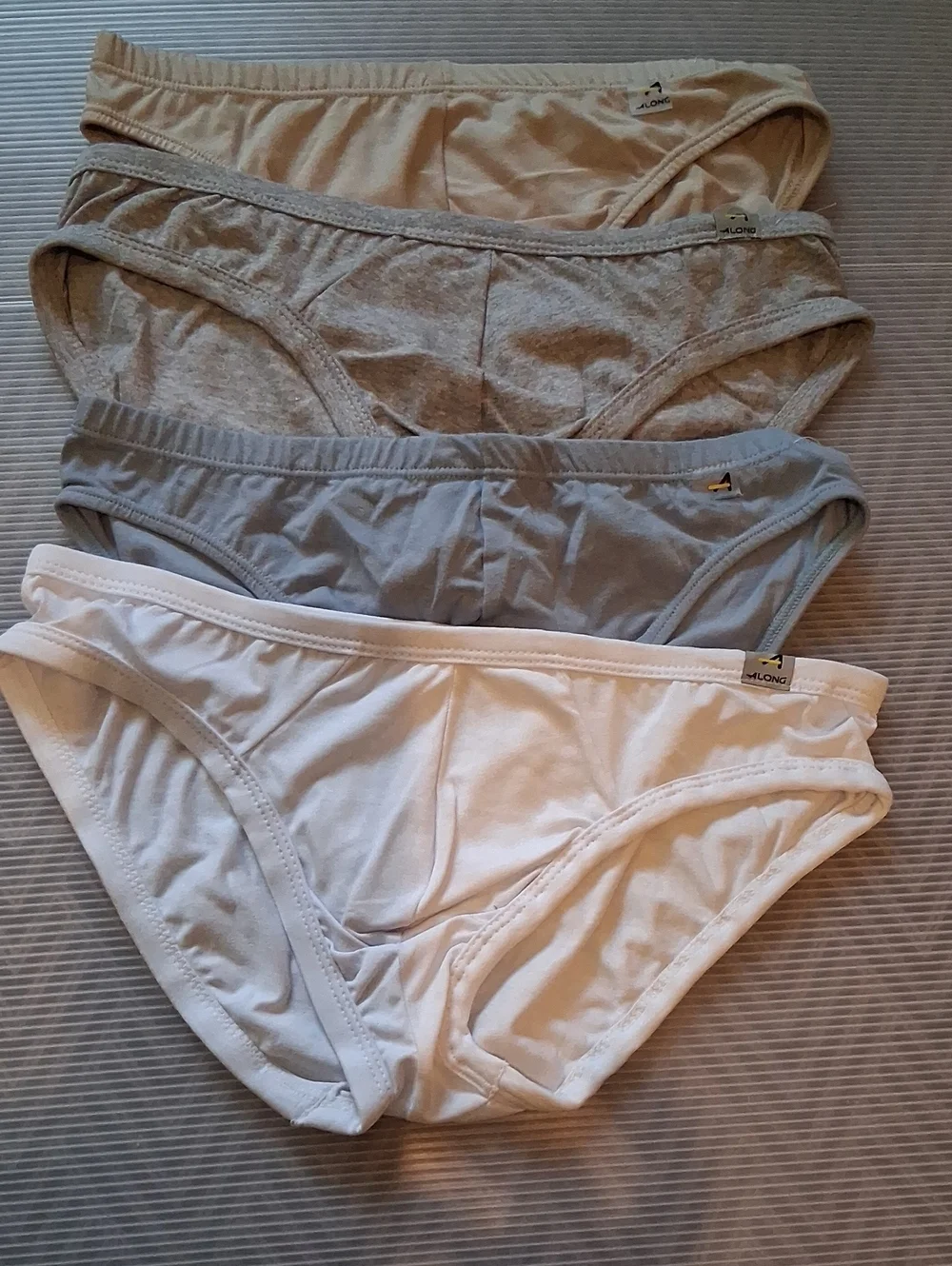 Everyday Cotton Briefs Pack — White, Light Gray, Tan, Blue